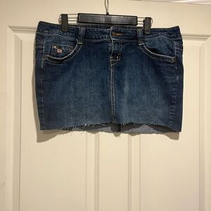 Paris Blues Indigo Denim Mini Skirt Y2K